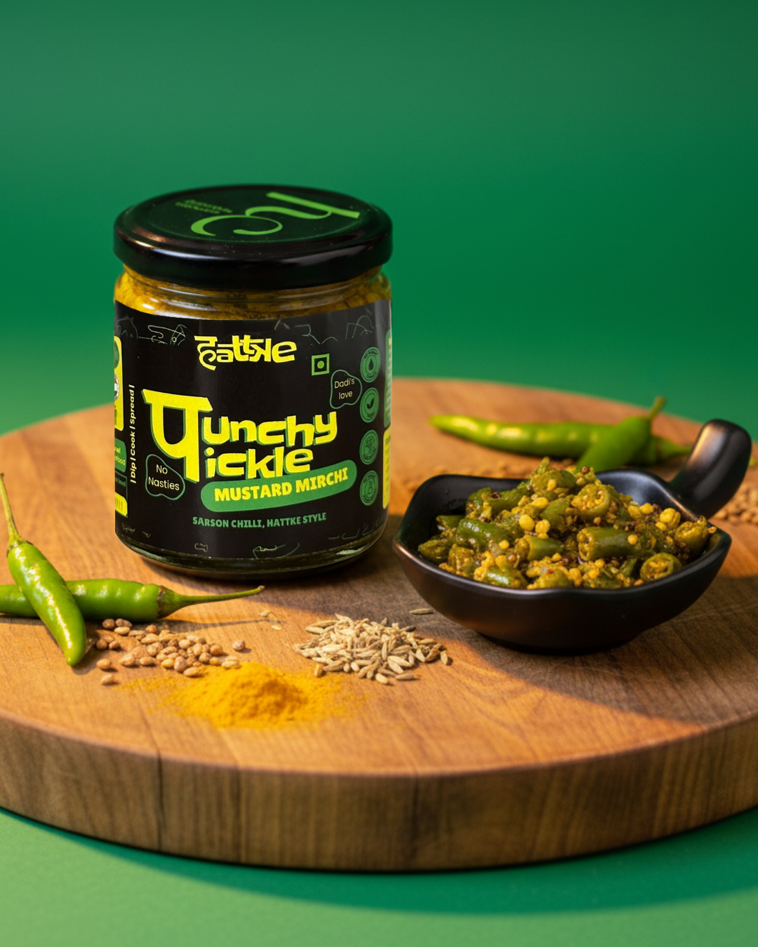Punchy Pickle - Mustard Mirchi