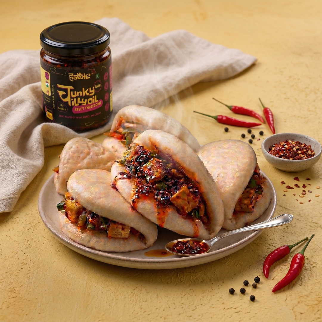 Spicy Threesome Chunky Chilli Oil Jain