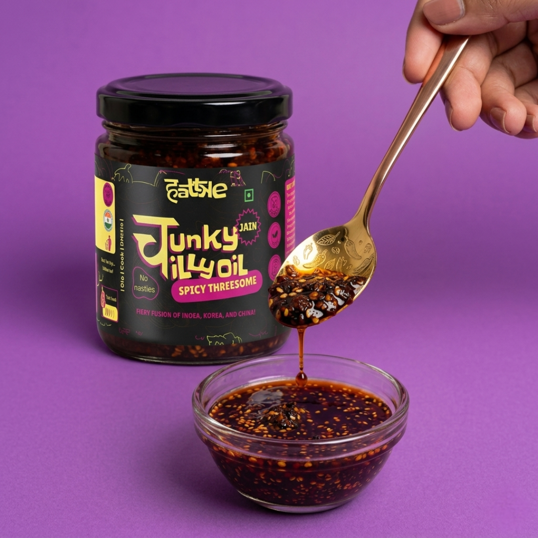 Spicy Threesome Chunky Chilli Oil Jain