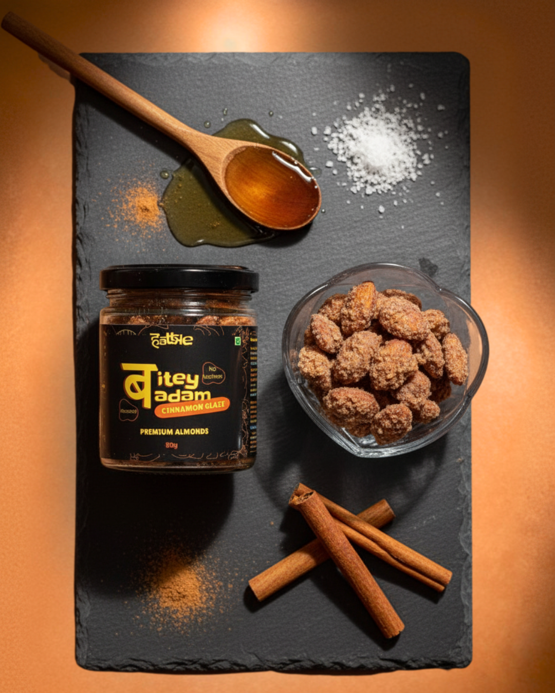 Bitey Badam - Cinnamon Glaze Almonds
