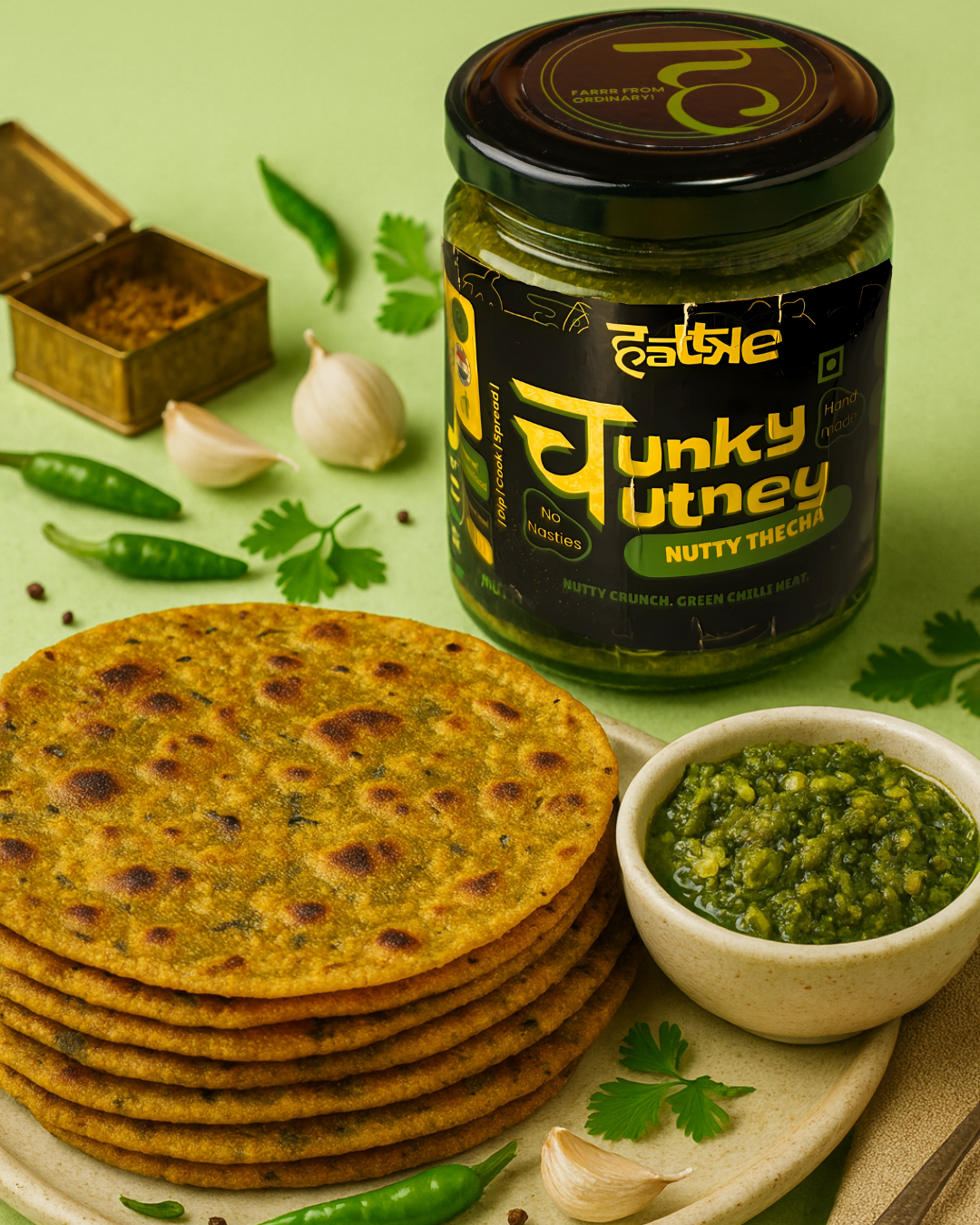 Chunky Chutney - Nutty Thecha