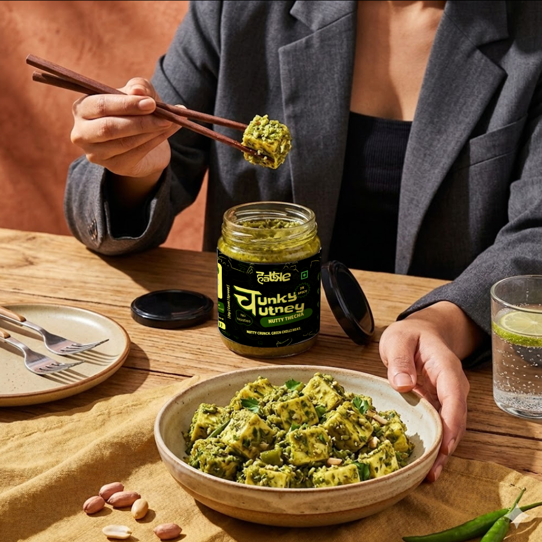 2X Spicy Nutty Thecha Chunky Chutney