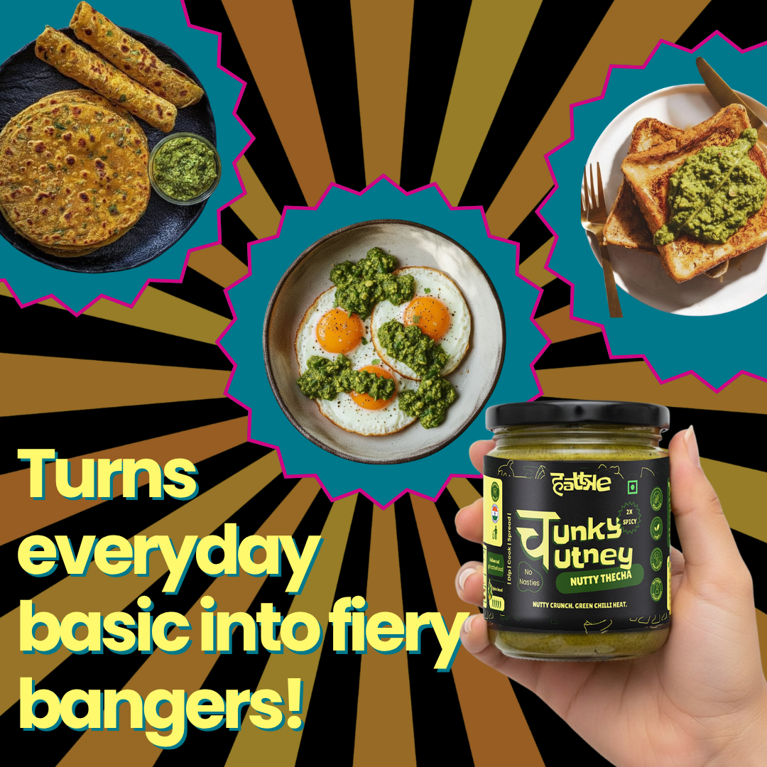2X Spicy Nutty Thecha Chunky Chutney